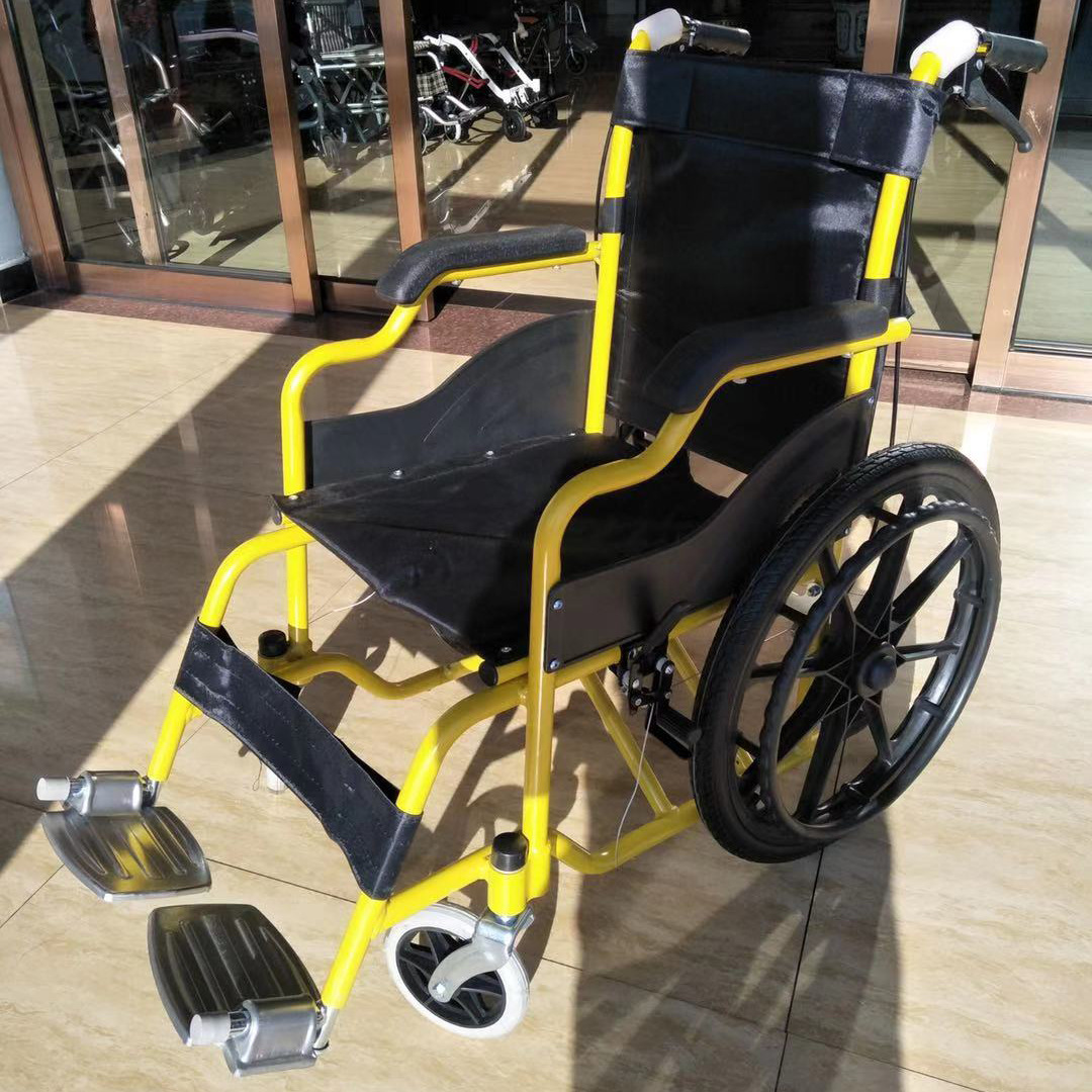 儿童轮椅车折叠轻便小型便携残疾人手推车小孩铝合金手动轮椅