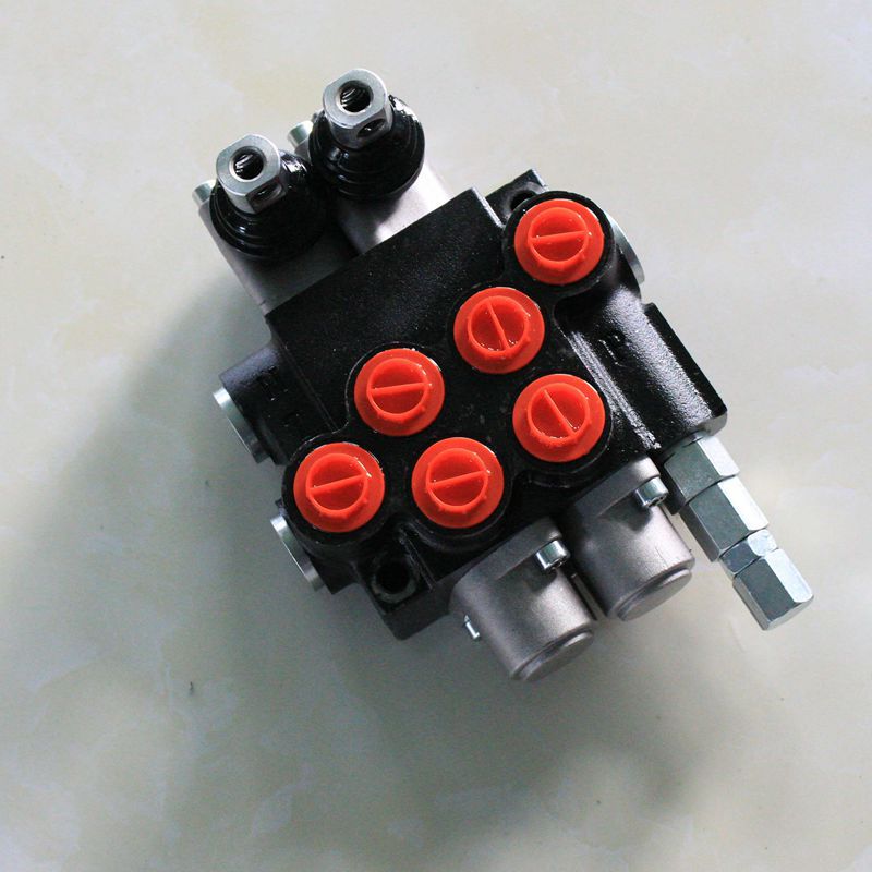 手动液压多路阀p40溢流阀叉车环卫车液压阀带液压接头