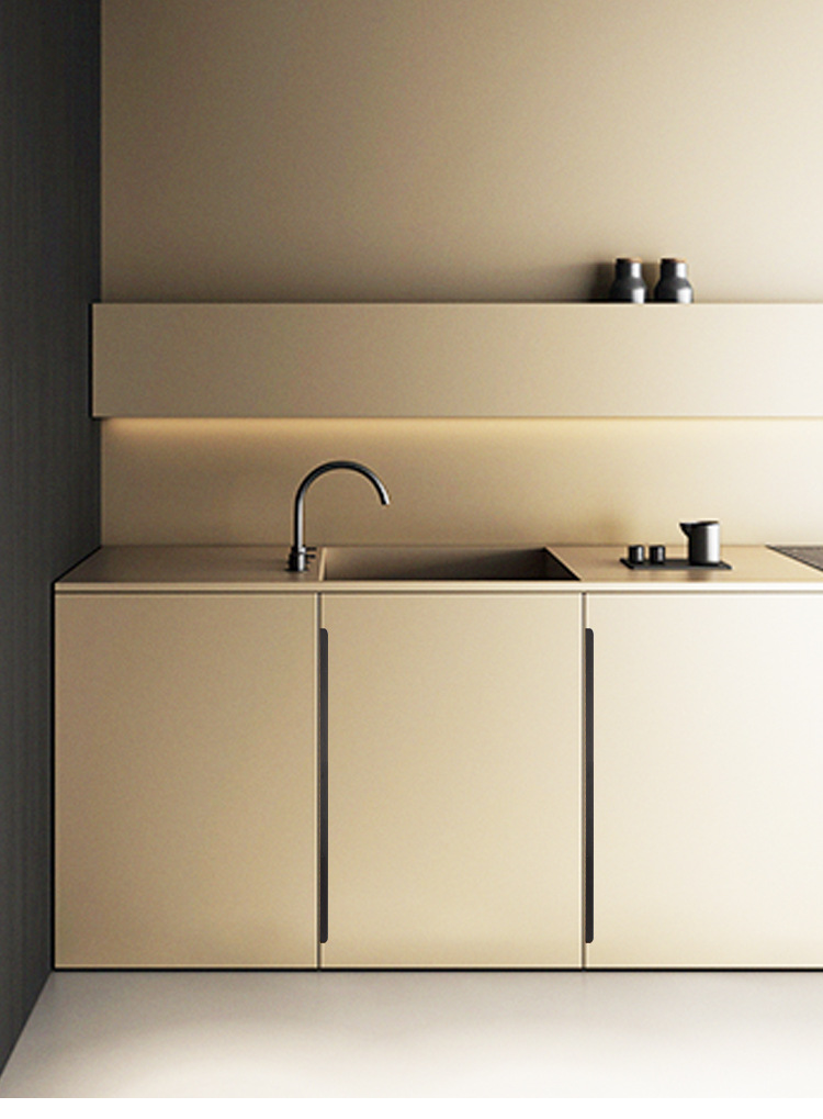 黑色衣柜暗拉手柜门抽屉隐藏式把手免打孔隐形拉手暗装暗藏门把手