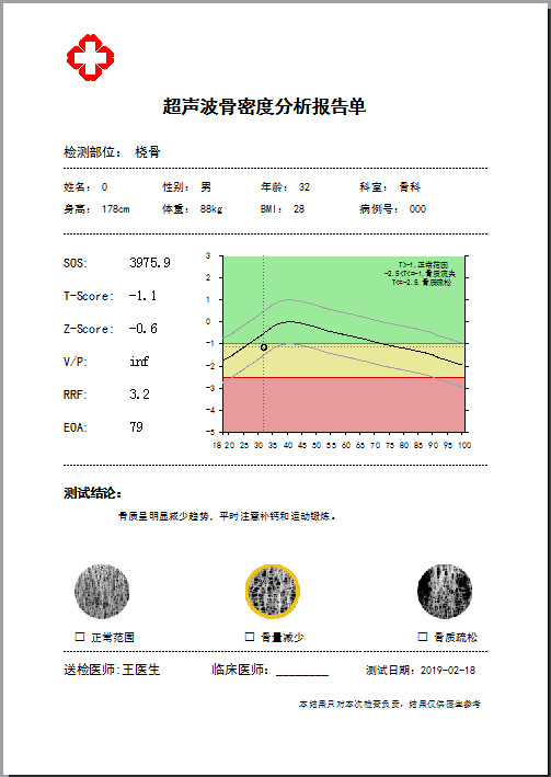 骨密度仪 骨密度检测仪 超声波骨密度分析仪 测骨龄 预测身高