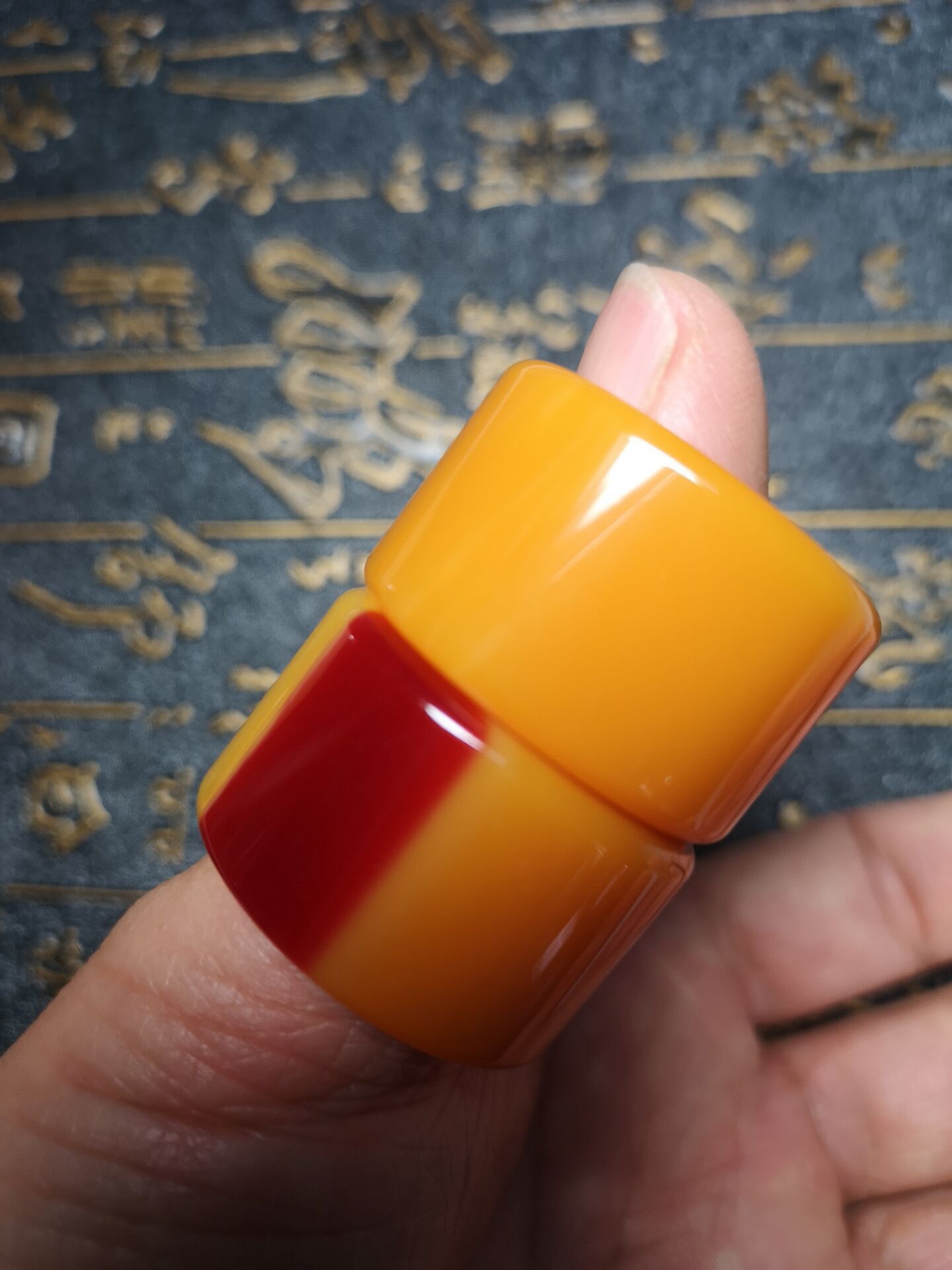 红点戒指原红戒指原红扳指仿鹤顶红扳指一点红戒指扳指