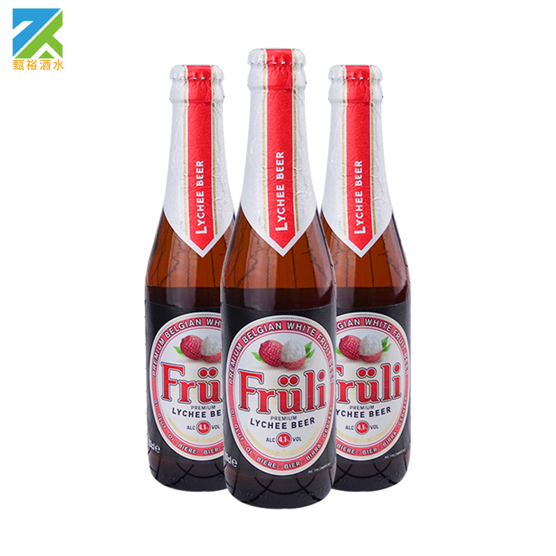 比利时 芙力荔枝啤酒果味女士精酿啤酒330ml*24瓶