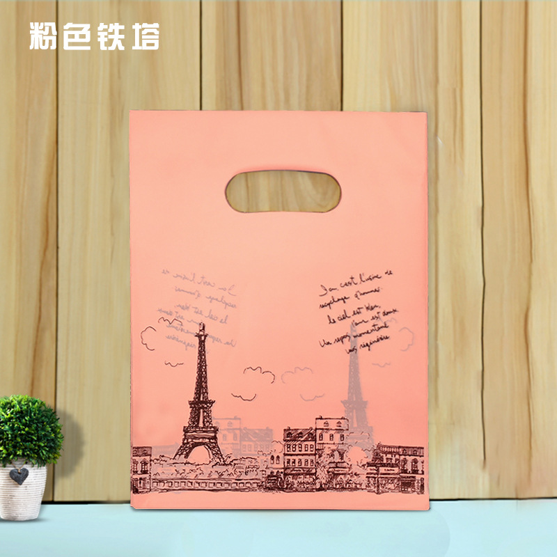 Drecoration Bag Cute Cartoon Plastic Bag Gift Bag Artistic Fresh Bag Clothing Bag Wholesale