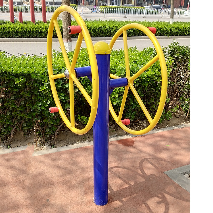 公园小区室外运动健身器材双人大转轮 户外健身器材健身路径器材