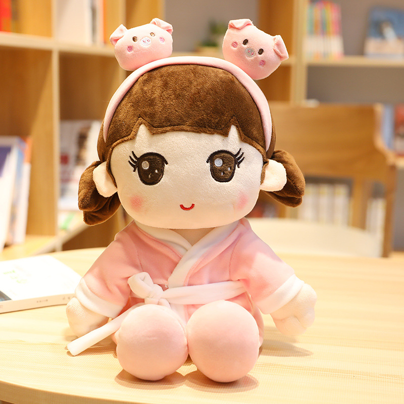 可爱菲亚女孩玩偶人形公主布娃娃陪睡毛绒公仔宝宝玩具少女心礼物