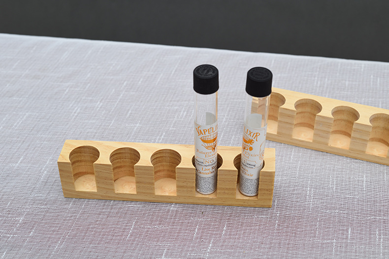 厂家定制多位孔木质滴管试管架 木制实验室教学仪器玻璃试管木架