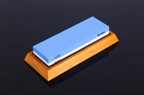 油石磨刀石德国1000目6000目双面厨房家用款磨石高档竹木底座套装