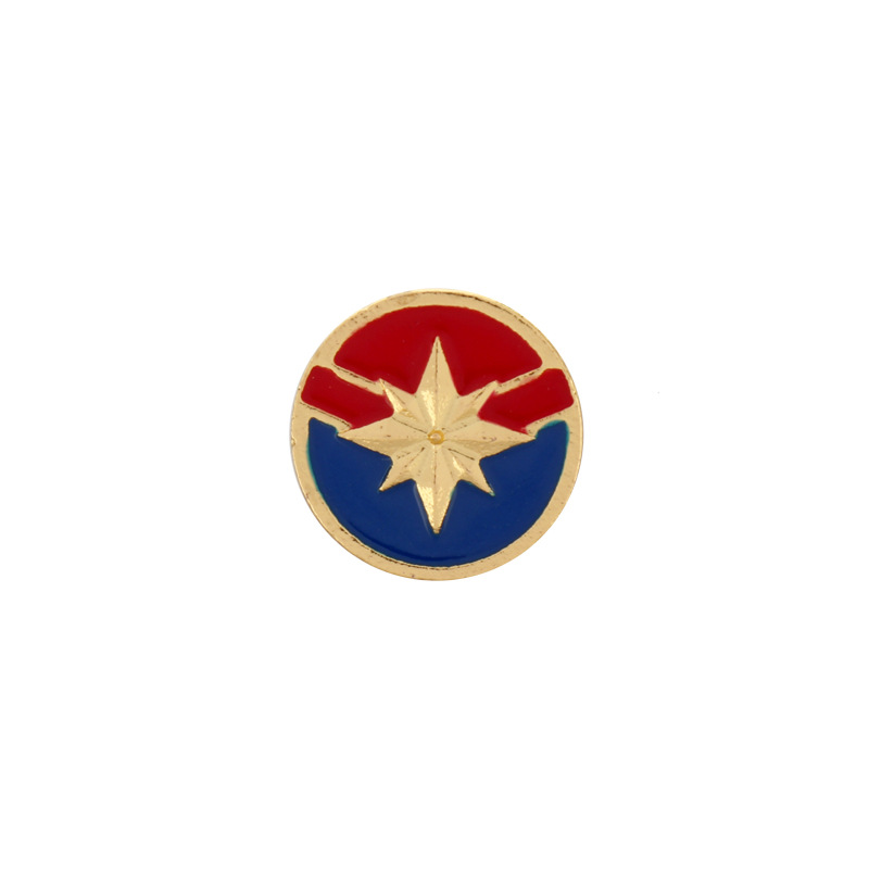 欧美电影周边漫威超级英雄惊奇队长胸针正义联盟滴油金属徽章胸章