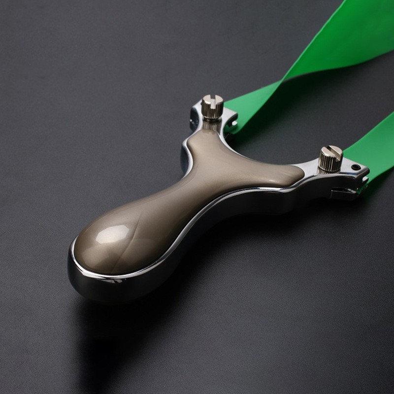 新品不锈钢弹弓免绑线切割弹簧快压弓射击厂家大威力弹射扁皮弹弓