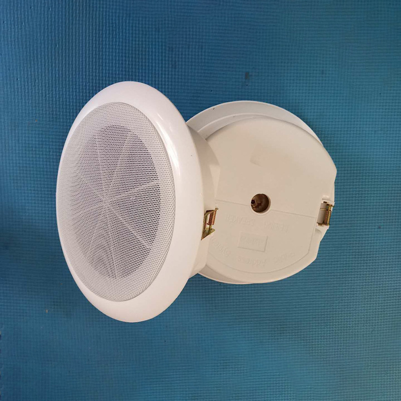 米子带后置钢网定压消防专用吸顶喇叭