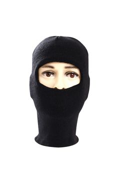 蒙面帽子男女秋冬天骑车帽 cs飞虎队帽 土匪帽保暖针织毛线帽子