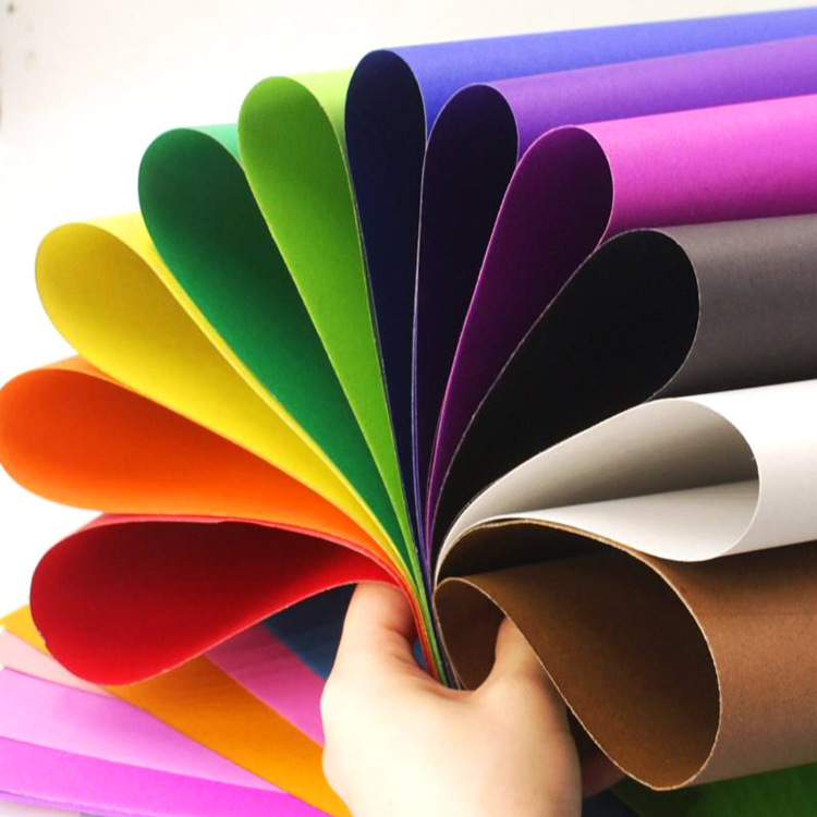 学生diy4k彩卡纸 儿童画画彩色硬卡纸 36色200g彩色4开手工卡纸