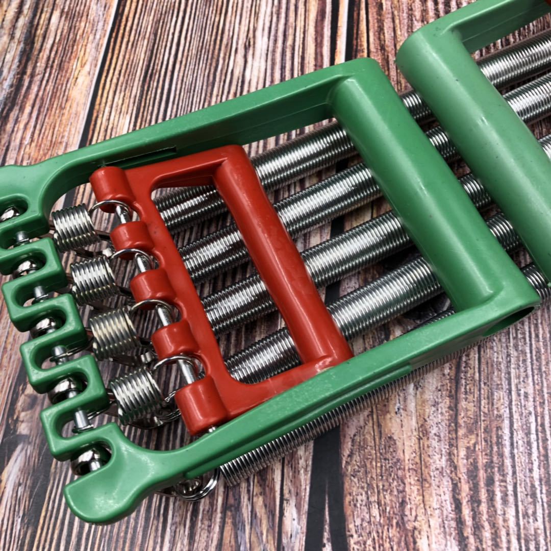 厂家批发供应健身拉力器扩胸器两用镀锌5根弹簧体育锻炼器材