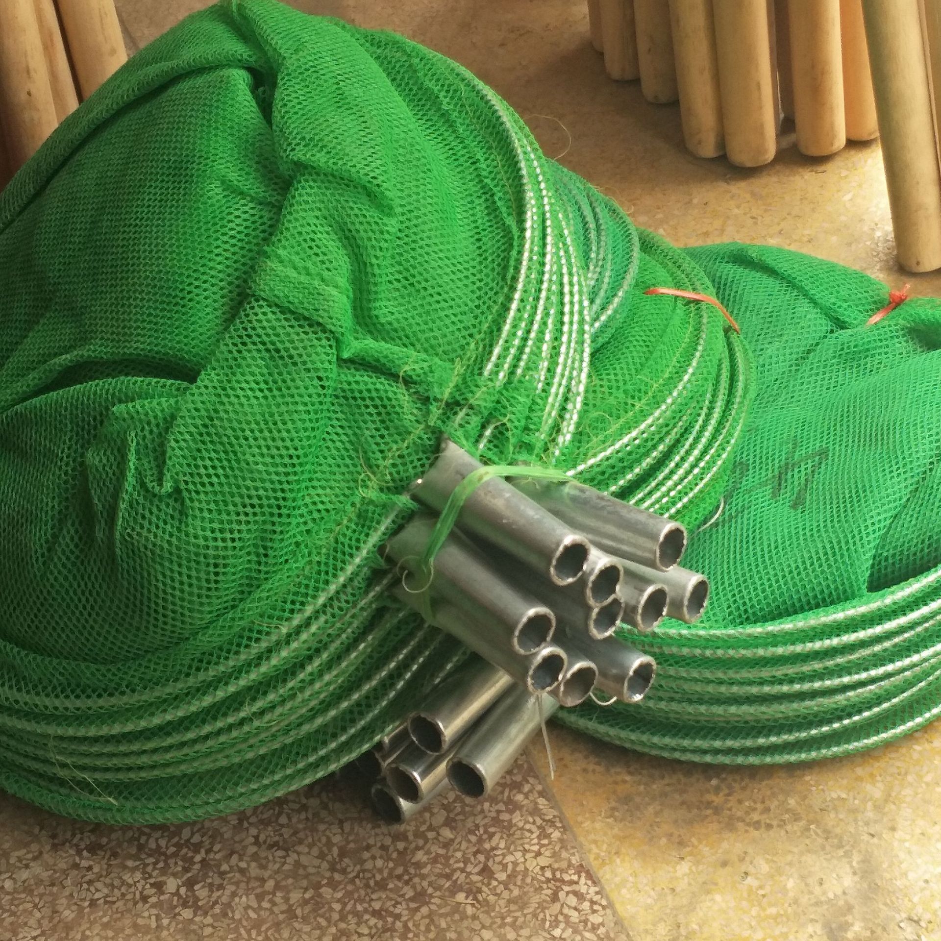 20-40公分绿色密眼抄网头特密超轻抄网头尼龙捞鱼网兜