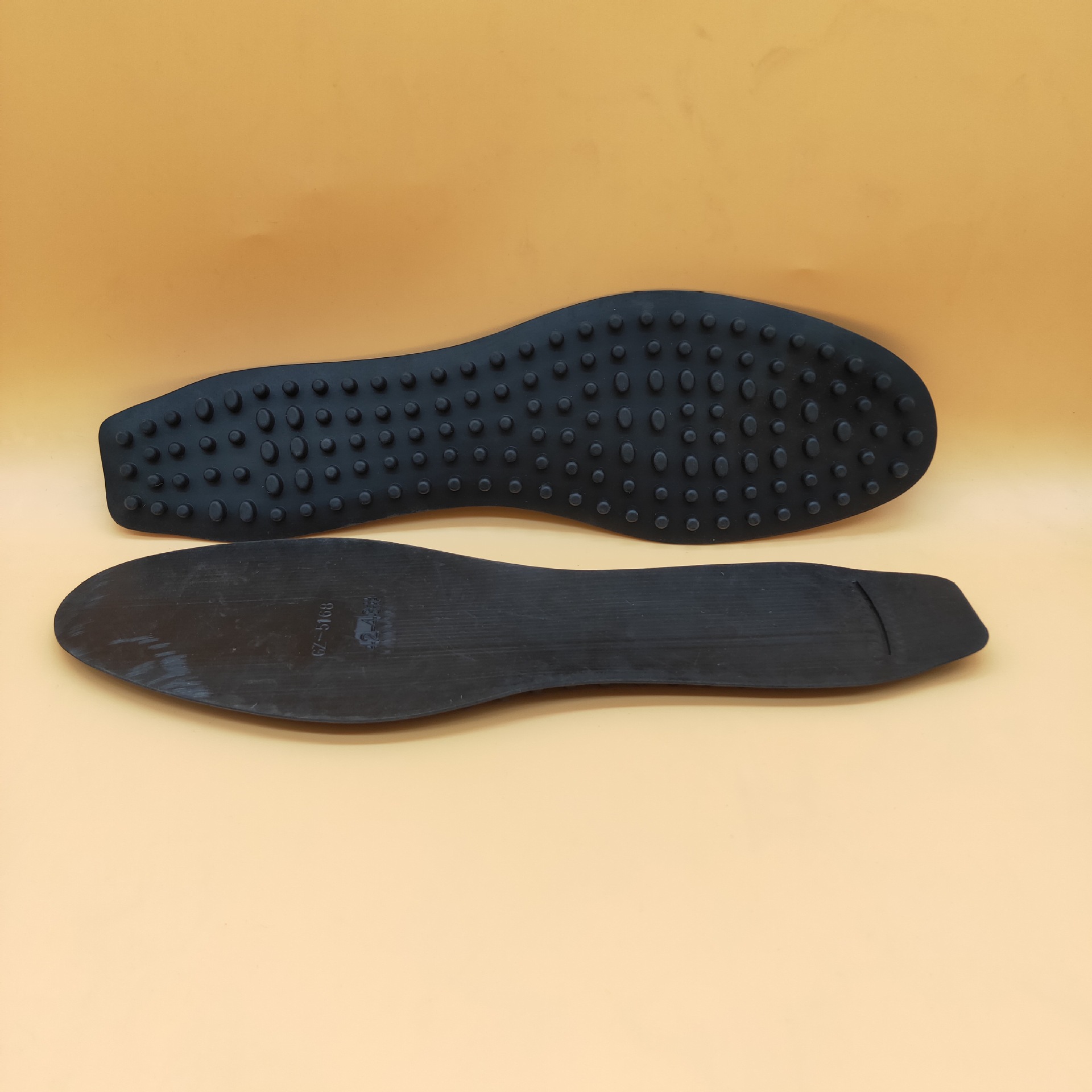 新款可裁剪橡胶底男装柔软豆豆大底休闲工作鞋鞋底