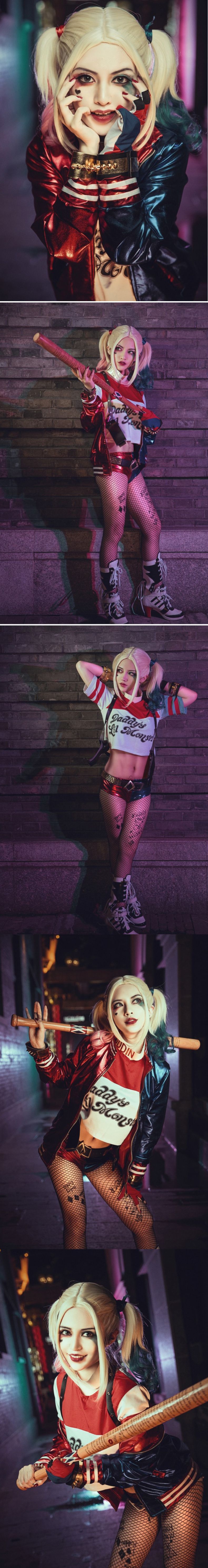 现货 自杀小队cos服装 哈莉·奎茵 suicide squad 小丑女cosplay