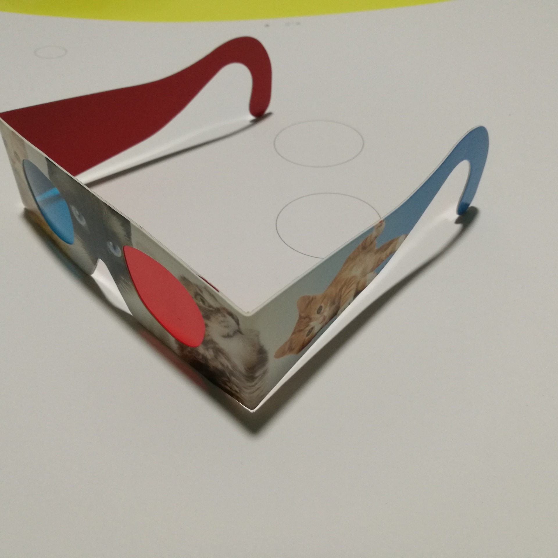 批发零售各类纸制中性红蓝3d眼镜 3d立体眼镜 可定制logo