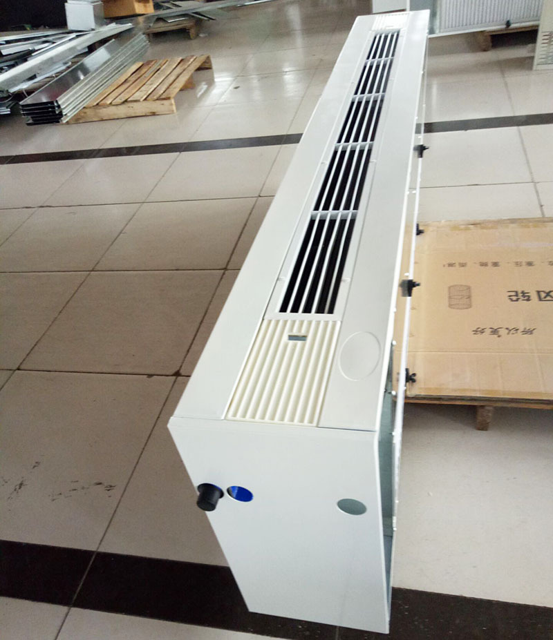 立式明装风机盘管 家用煤改电散热器 超薄落地式冷暖两用水空调