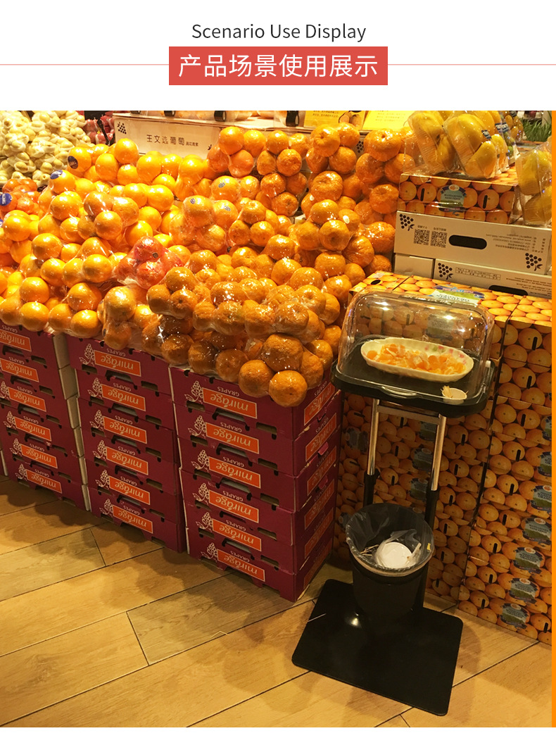 雅量商超精品超市试吃台 水果食品试吃台 可升降试吃台蛋糕促销架