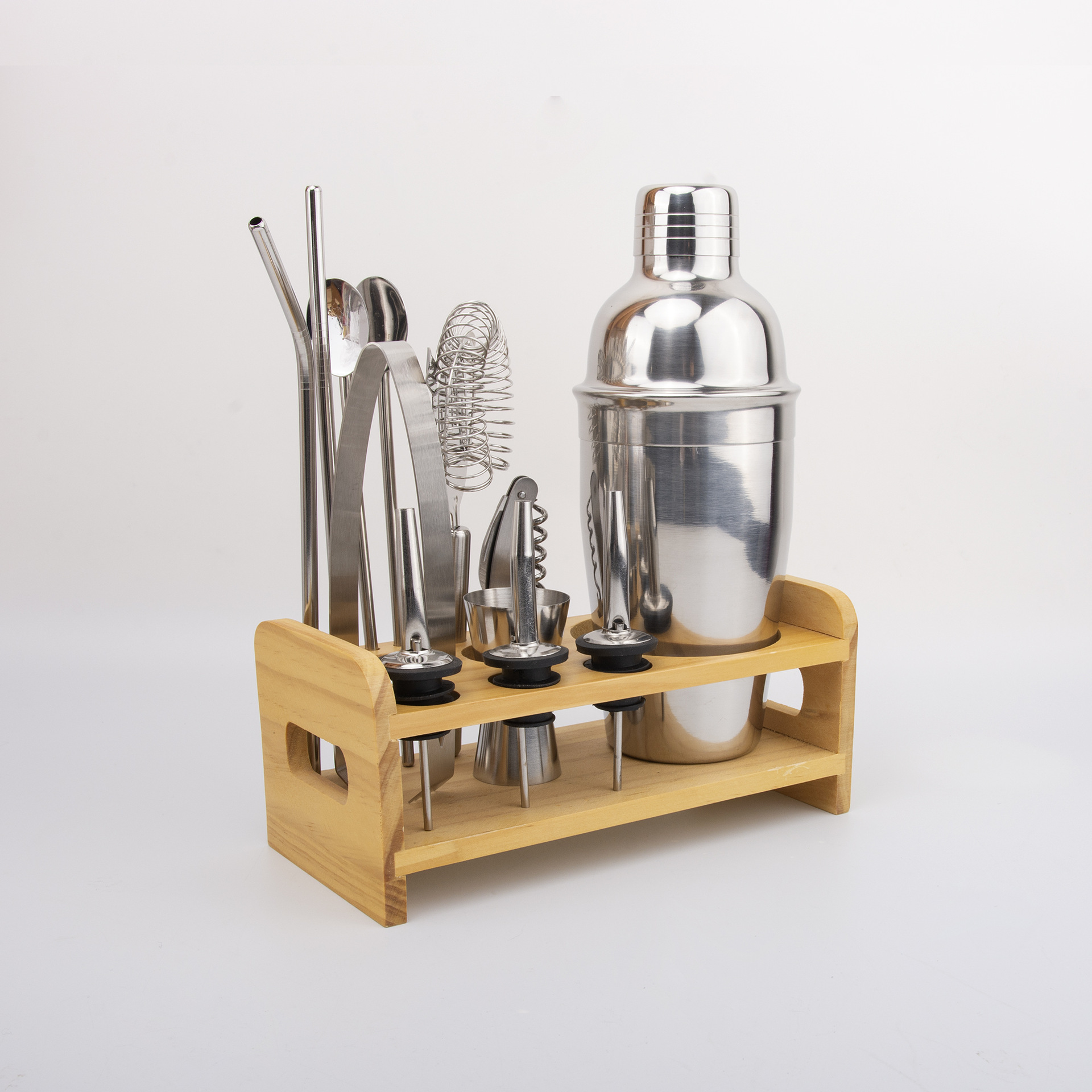 不锈钢调酒器 调酒工具套装 酒吧工具 13件套 鸡尾酒摇酒壶