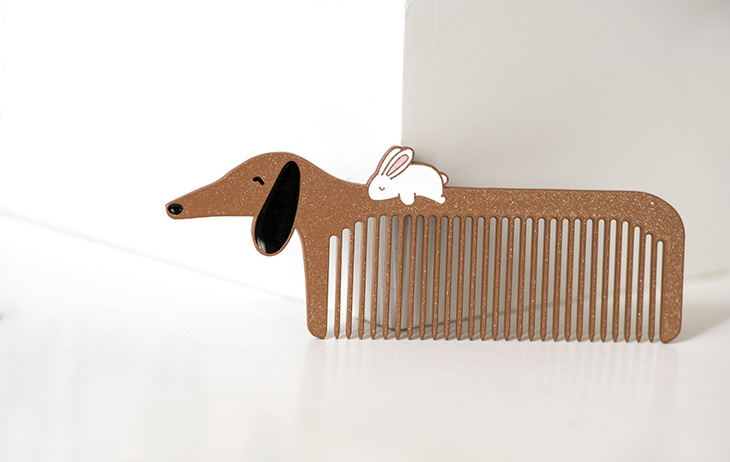 八门虫社 oho1 动物金属小梳子便携创意小礼品生日女生赠品zakka