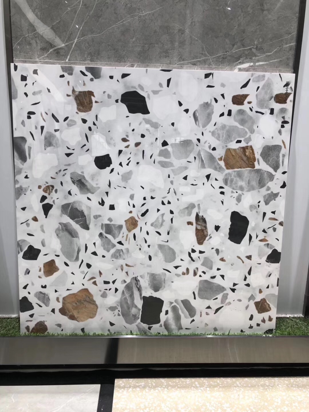 淄博通体大理石水磨石雨花石地砖地板砖批发800x800mm-阿里巴巴