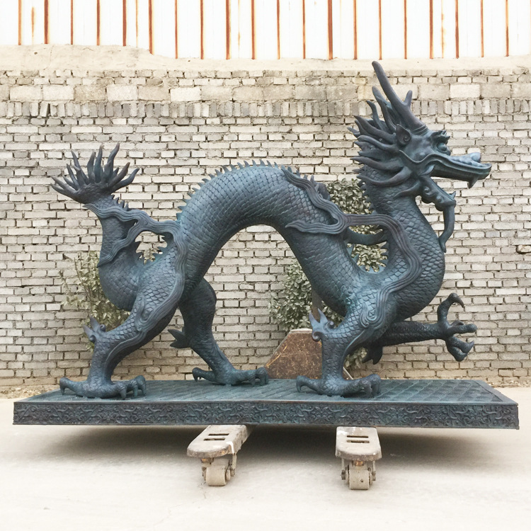 现货铜龙雕塑故宫铜龙摆件动物铜雕塑厂家直销批发铸铜龙工艺品
