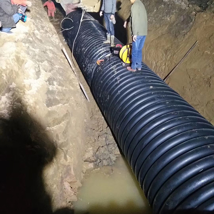 克拉管排水管道克拉管缠绕结构管市政排水管雨污水管道批发