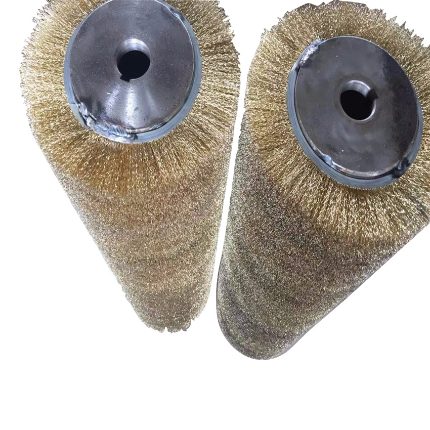 钢丝刷厂家定做实木地板木纹拉丝机钢丝辊刷 仿古纹处理钢丝刷辊