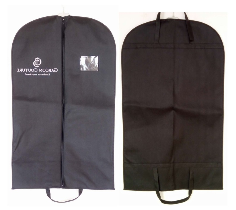 青岛厂家订做无纺布西服套 西装防尘套 手提服装防尘罩 挂衣袋
