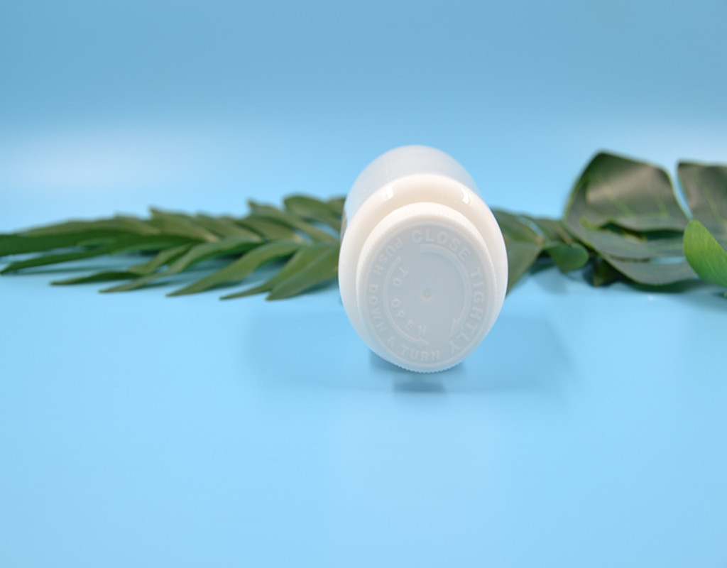 可降解材质200mlpla epa白色防儿童旋盖药罐化妆品罐cr功能