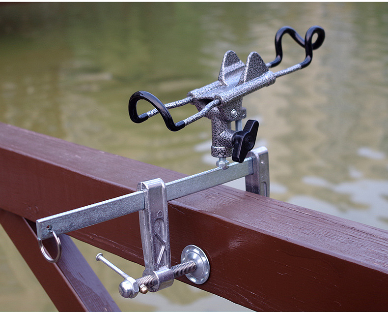 可调节筏钓支架多功能桥钓船钓炮台架便携带灯架饵盘架筏竿钓鱼支