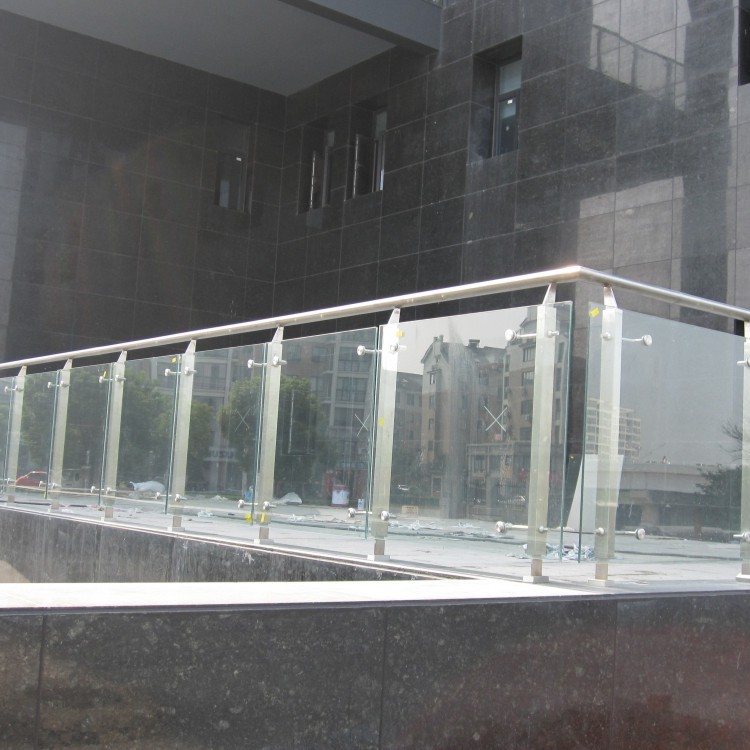 室内玻璃不锈钢栏杆扶手 玻璃楼梯扶手栏杆 杭州栏杆扶手商场栏杆