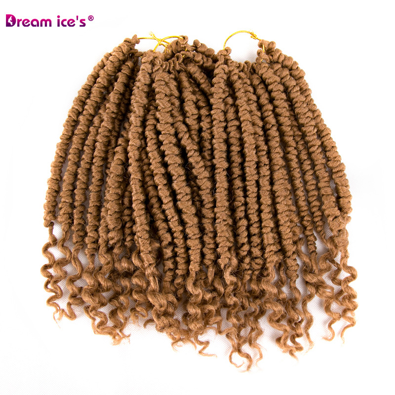 跨境新品非洲扭辨spring twist化纤钩针发假发脏辫crochet hair