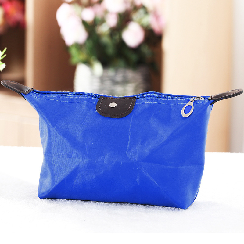 Dumplings Cosmetic Bag Korean Style Dumpling Making Foldable Ingot Cosmetic Bag Handbag Type Travel Toiletry Bag