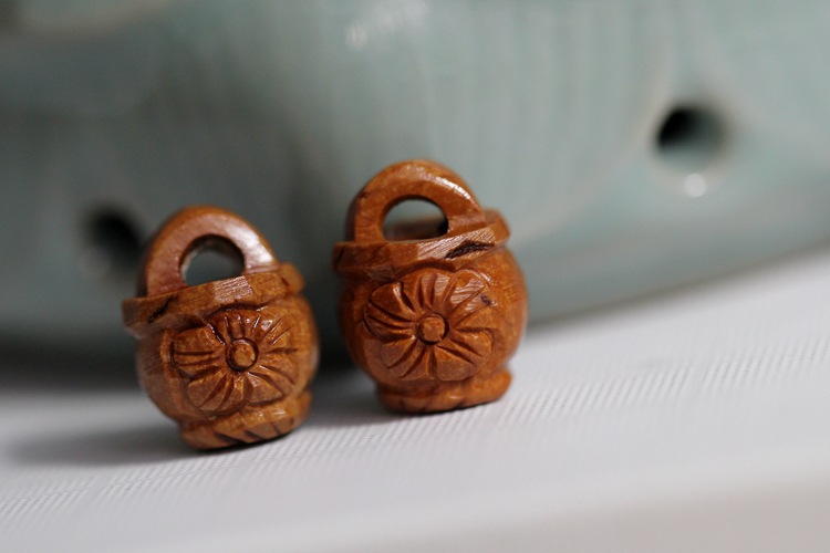 雕刻花摇篮 编制diy手工艺品 宝宝婴儿平安配件配饰