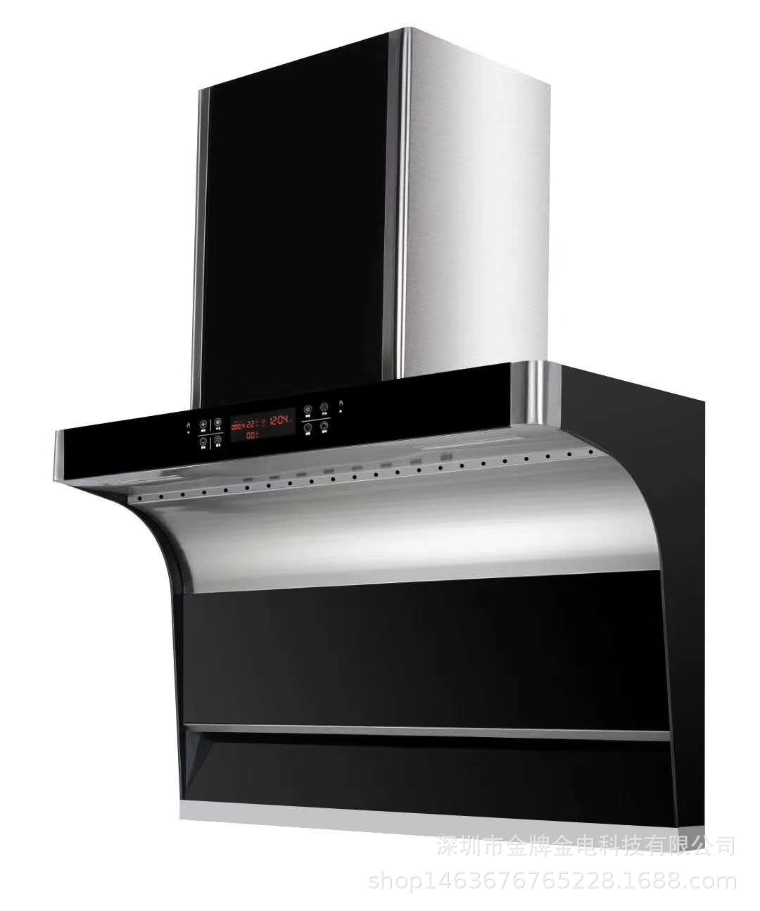金牌家用油烟机大吸力触控式烟机欧式侧吸式体感抽油烟机承接oem