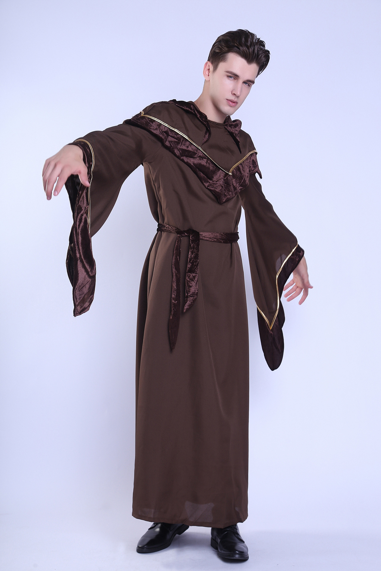 宗教教父男款巫师服 万圣节cosplay酒吧舞会舞台服表演服批发代发
