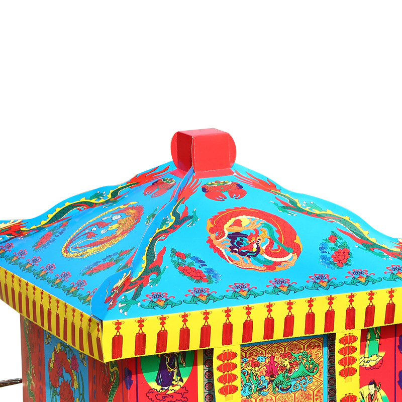 产地货源 大号富贵轿子 纸扎纸制品烧纸清明祭祀用品