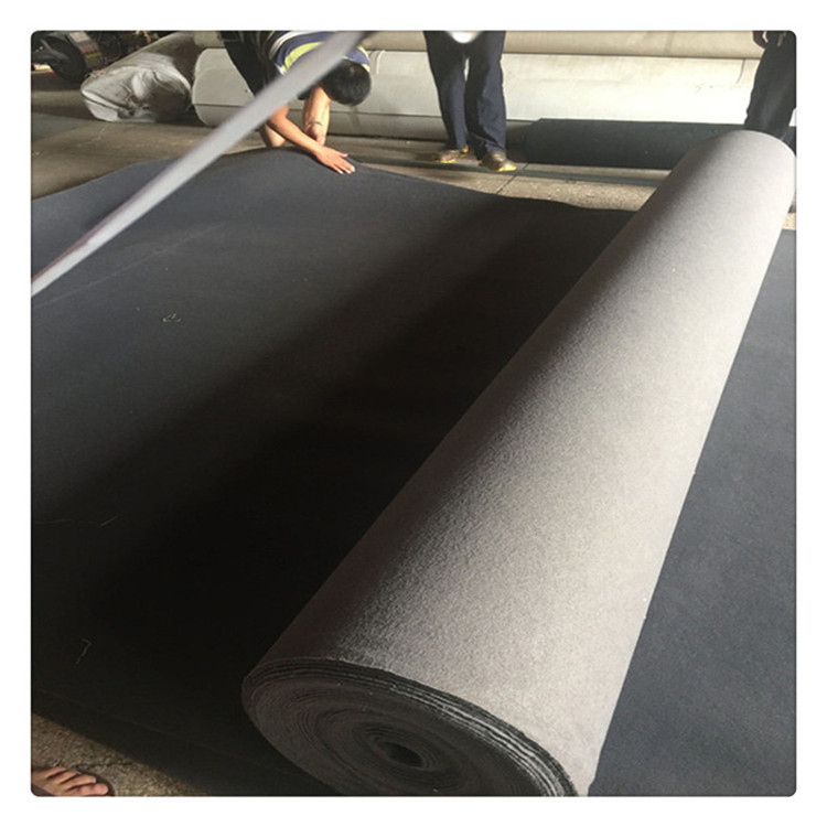 加厚蓝色拉绒地毯展览会舞台会议室使用展览地毯铺设简单厂家直销