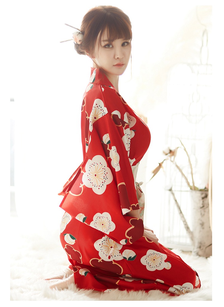 久慕雅黛 情趣内衣性感和服写真日系少女 激情套装