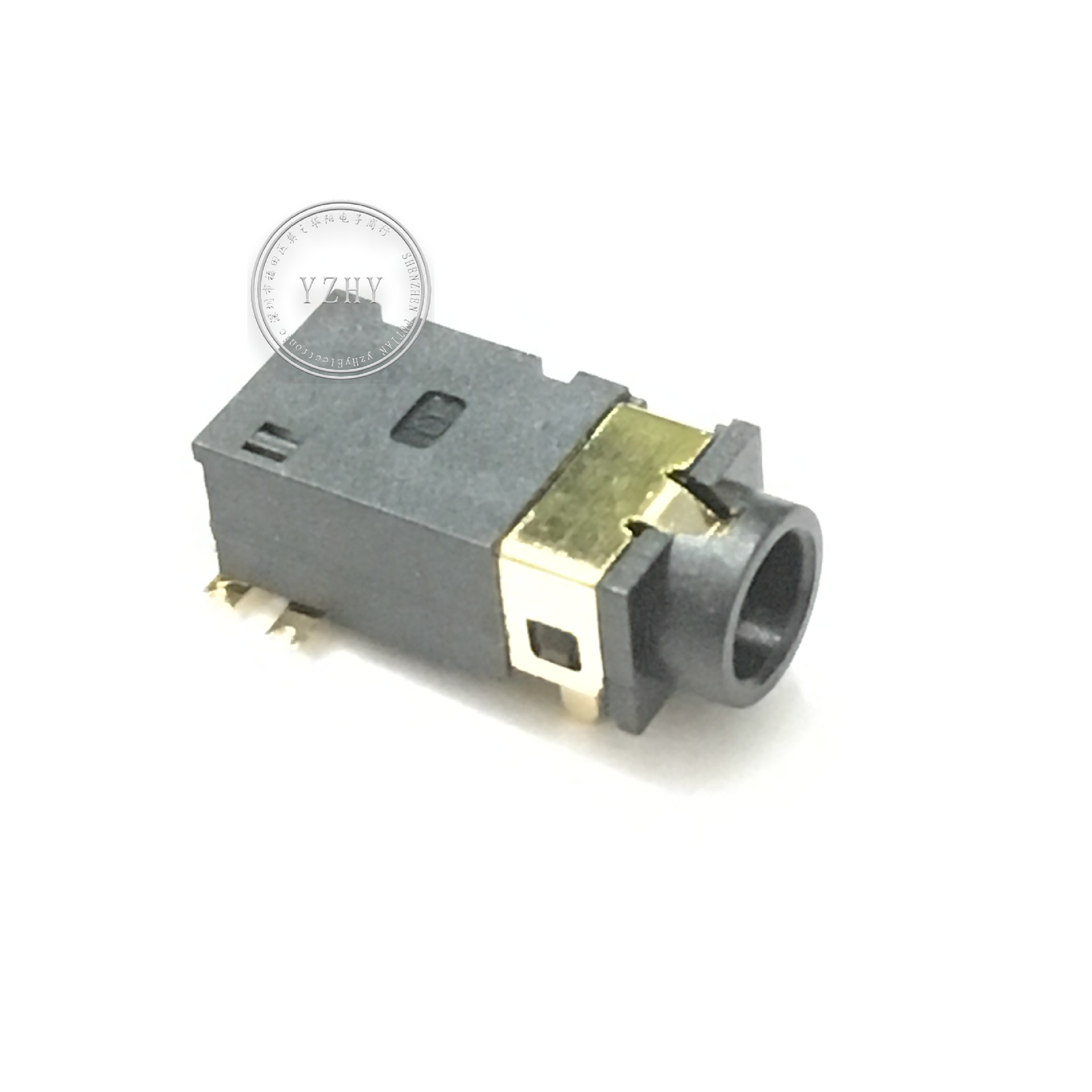 音频母座3.5mm耳机插座6针立体声双声道接口镀金pj-326前插后贴