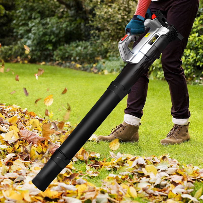 出口电动吹雪机吹叶机锂电充电式大功率工业吹风机园林树叶鼓风机