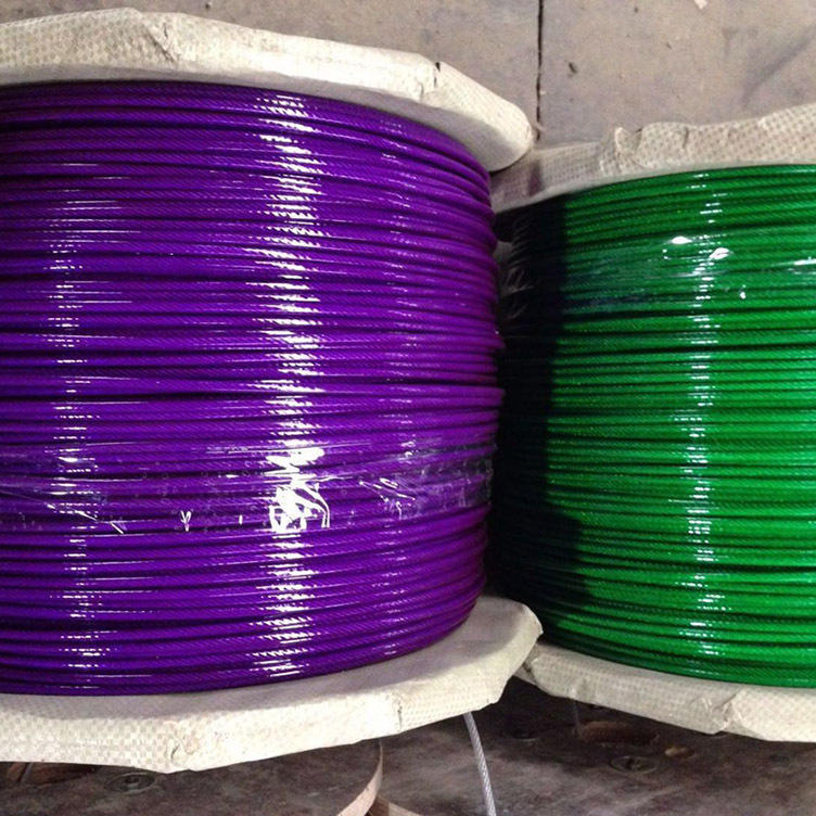 包塑钢丝绳3mm 4mm 5mm涂塑钢丝绳 葡萄架百香果遮阳网油丝绳厂家