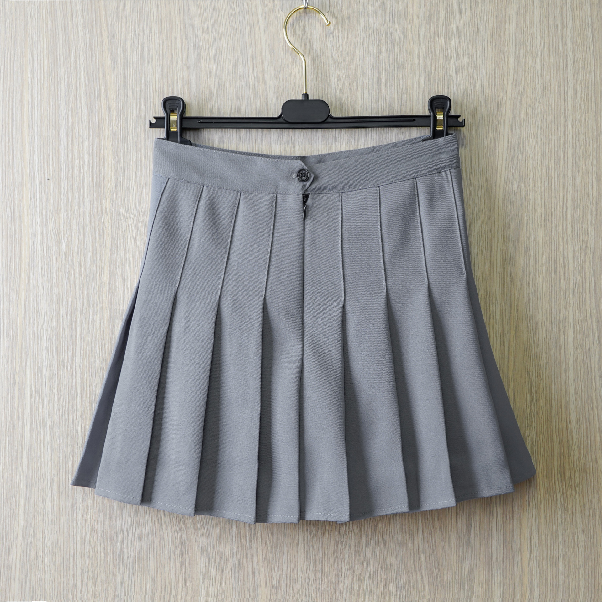 百褶裙短 韩版2019新款半身裙夏短裙女a字裙拉链百褶裙短裙女夏