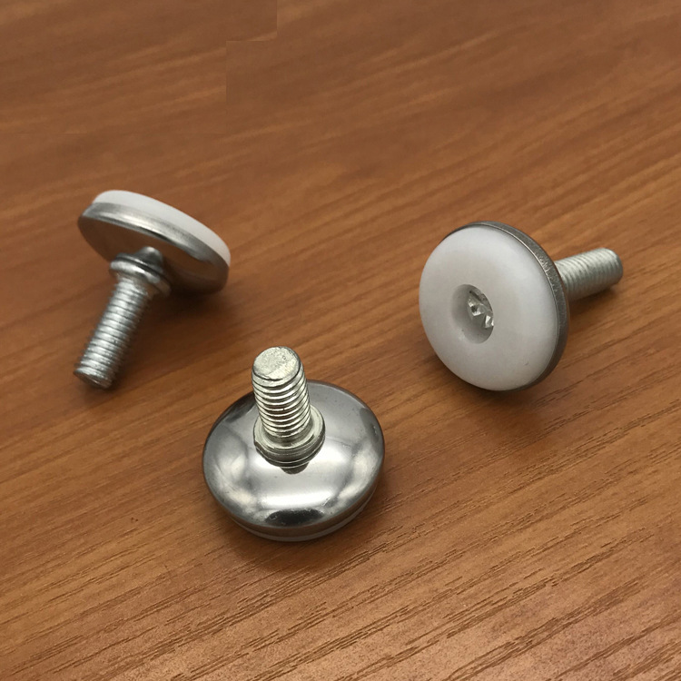 白底可调脚垫不锈钢调整螺丝调节脚橱柜脚展柜增高垫家具支撑脚