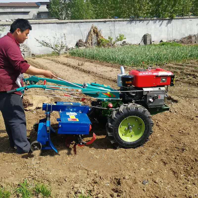 大棚蔬菜种植耕整机械 两轮柴油手扶拖拉机 可配套多种农机具-报价