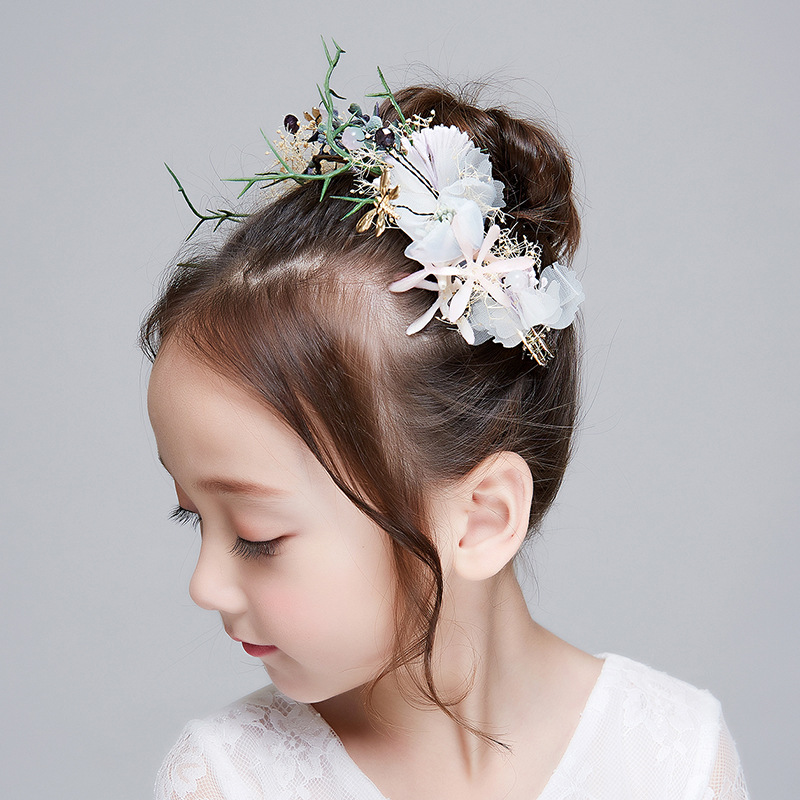 儿童头花饰品头饰公主发箍女可爱头链女童花环花朵小女孩头发配饰