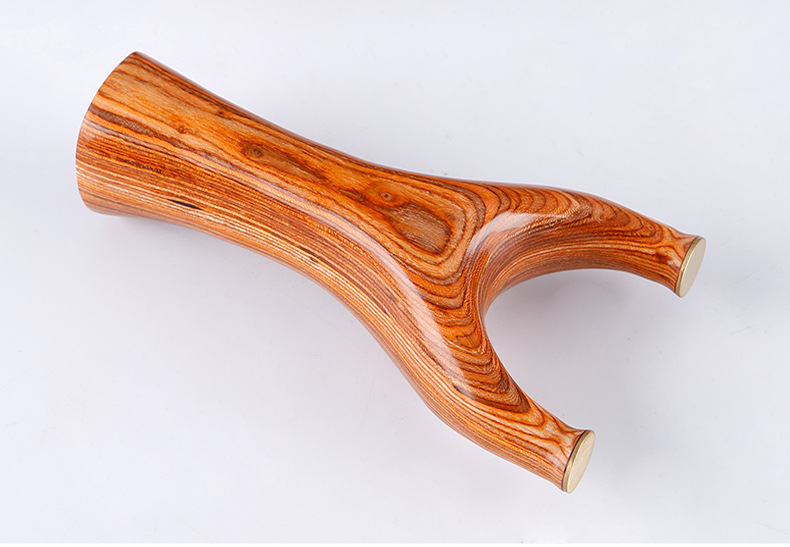 弹弓实木铜头直板飞虎叉武将科技木弹弓 架子扁皮筋邓飞虎弹弓厂