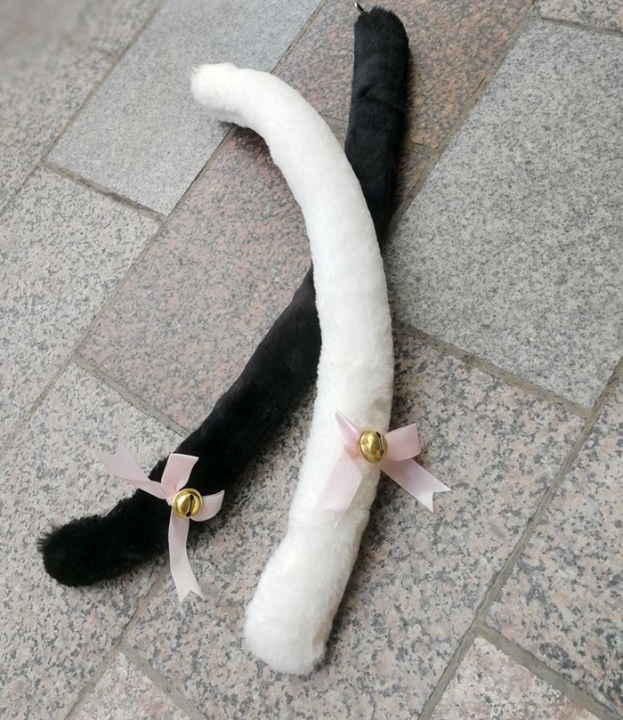 猫尾巴猫娘萌物cosplay动漫猫耳女仆可爱配饰lolita毛绒猫尾